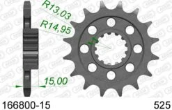 AFAM Tandwiel Voorzijde 15T - 525