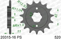AFAM Tandwiel Voorzijde 16T PS - 520