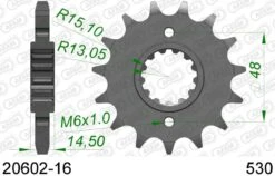 AFAM Tandwiel Voorzijde 16T - 530