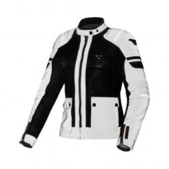 Macna Fluent Dames Night Eye Motorjas -Motorfietsuitrustings Winkel Macna Fluent Women Night Eye zwart wit 57a7