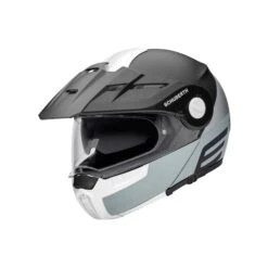 Schuberth E1 Cut Motorhelm -Motorfietsuitrustings Winkel schuberth e1 cut matzwart grijs wit 1 0bce
