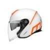 Schuberth M1 Pro Strike Motorhelm -Motorfietsuitrustings Winkel schuberth m1 pro strike wit oranje 2 022f
