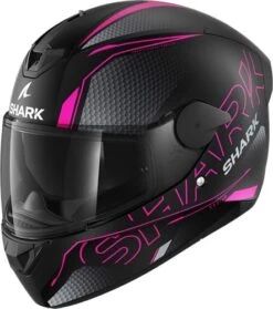 Shark D-Skwal 2 Cadium Motorhelm -Motorfietsuitrustings Winkel shark d skwal 2 cadium roze zwart 0524